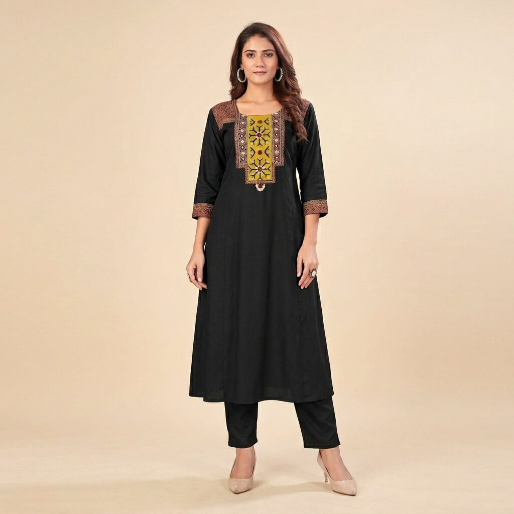 AGZZY Royal Ethnic Flare Kurta Set - View 1