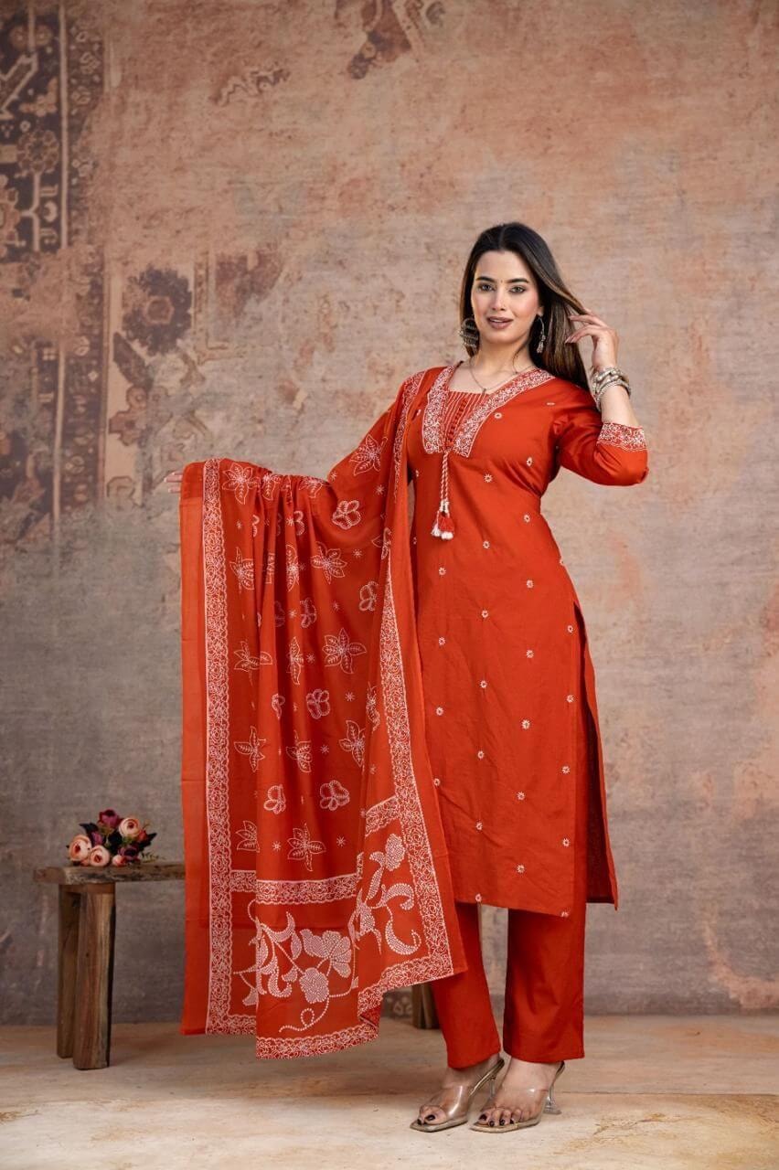 Noor-e-Red Designer Suit - View 4